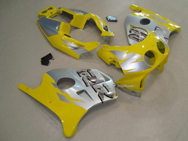 1990-1998 Argent Jaune Honda CBR250RR Carénage Moto