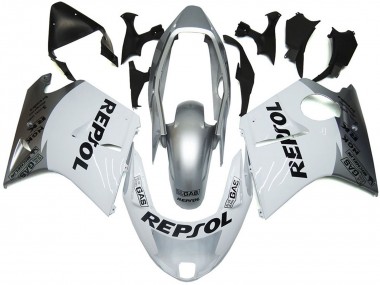 1996-2007 Blanc Argenté Repsol Honda CBR1100XX Carénage Moto