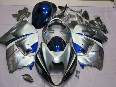 1997-2007 Argent & Bleu Suzuki GSXR 1300 Carénage Moto