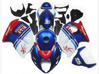 1997-2007 Logo Personnalisé Bleu & Blanc Motul Suzuki GSXR 1300 Carénage Moto