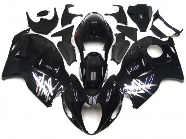 1997-2007 Noir Brillant Avec Décalcomanies Argentées Suzuki GSXR 1300 Carénage Moto