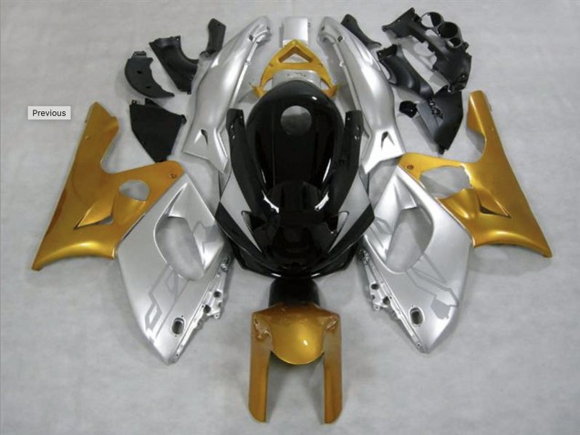 1998-2007 Brillant Or & Argent Yamaha YZF600 Carénage Moto