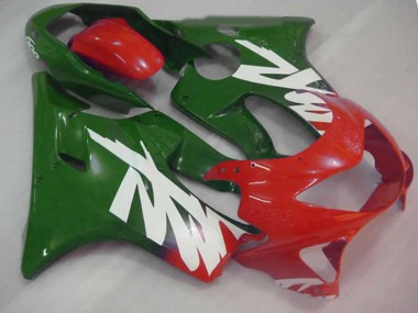 1999-2000 Autocollant Vert Rouge & Blanc Honda CBR600 F4 Carénage Moto