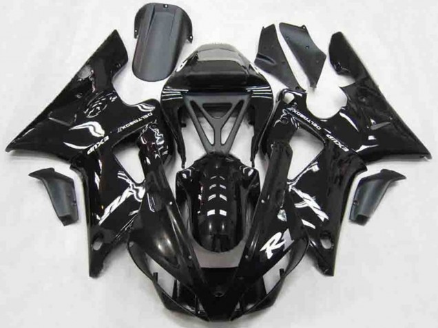 2000-2001 Style Noir Brillant Yamaha R1 Carénage Moto