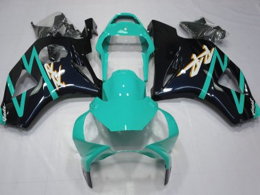 2002-2003 Noir Brillant & Cyan Honda CBR954RR Carénage Moto