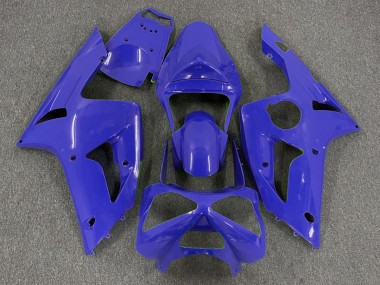 2003-2004 Bleu Foncé Uni Kawasaki ZX6R Carénage Moto