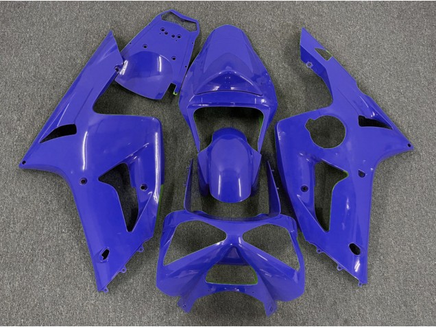 2003-2004 Bleu Foncé Uni Kawasaki ZX6R Carénage Moto