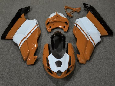 2003-2004 Orange Brillant & Blanc Ducati 749 999 Carénage Moto