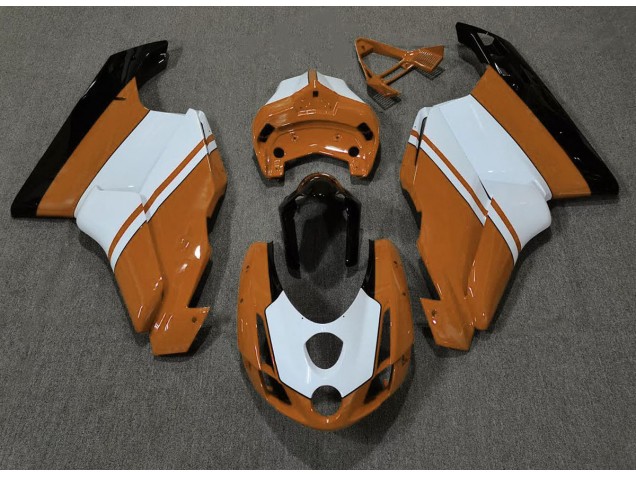 2003-2004 Orange Brillant & Blanc Ducati 749 999 Carénage Moto