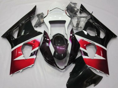 2003-2004 Rouge Brillant & Blanc Suzuki GSXR 1000 Carénage Moto