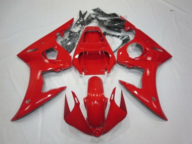 2003-2004 Rouge Brillant Yamaha R6 Carénage Moto