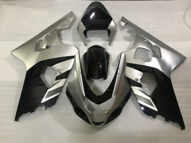 2004-2005 Argent Mat & Noir Suzuki GSXR 600-750 Carénage Moto