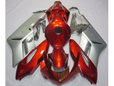 2004-2005 Argent Rouge Honda CBR1000RR Carénage Moto