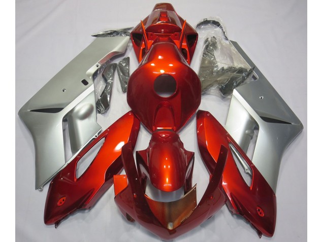 2004-2005 Argent Rouge Honda CBR1000RR Carénage Moto