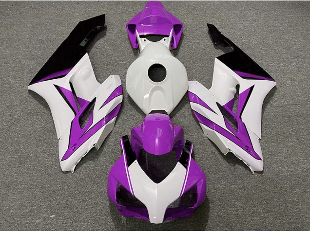 2004-2005 Blanc Violet & Noir Brillant Honda CBR1000RR Carénage Moto