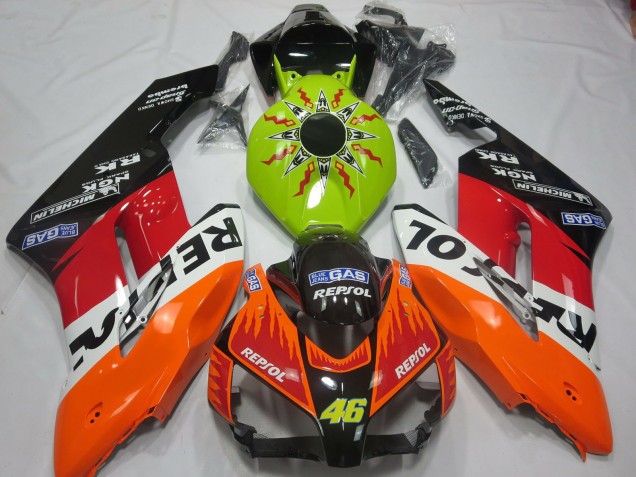 2004-2005 Citron Rossi Repsol Honda CBR1000RR Carénage Moto