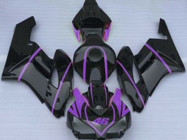 2004-2005 Noir Brillant & Violet Honda CBR1000RR Carénage Moto