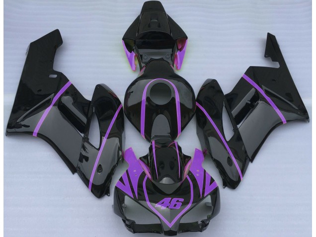 2004-2005 Noir Brillant & Violet Honda CBR1000RR Carénage Moto