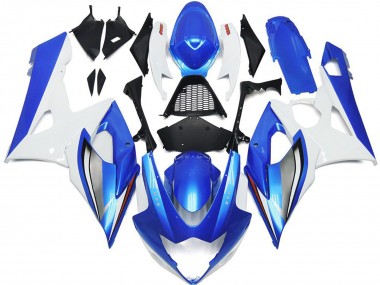 2005-2006 Bleu Brillant & Blanc Suzuki GSXR 1000 Carénage Moto