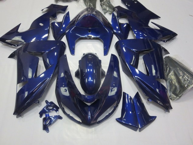 2006-2007 Bleu Profond Kawasaki ZX10R Carénage Moto