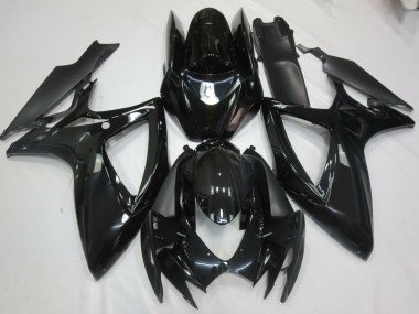 2006-2007 Noir Brillant Suzuki GSXR 600-750 Carénage Moto