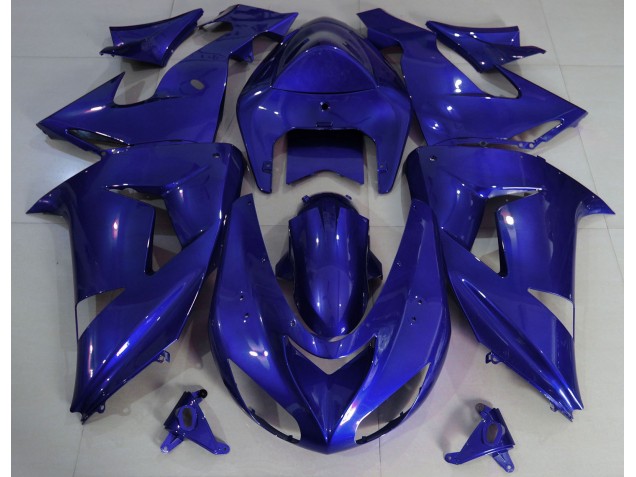 2006-2007 Plaine Bleu Profond Kawasaki ZX10R Carénage Moto