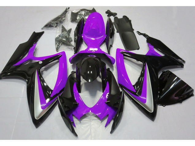 2006-2007 Violet Brillant Débadgé Suzuki GSXR 600-750 Carénage Moto