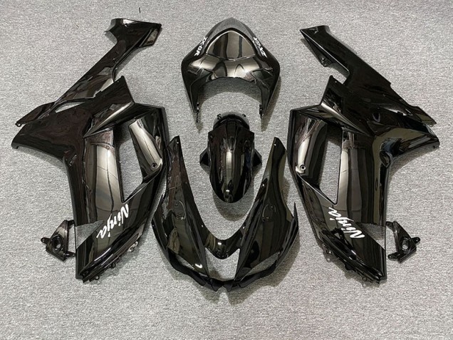 2007-2008 Noir Brillant Kawasaki ZX6R Carénage Moto