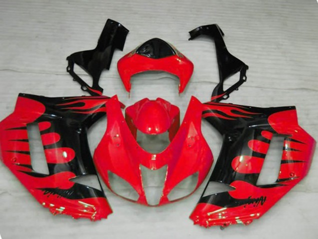 2007-2008 Rosso Fiamma Kawasaki ZX6R Carénage Moto