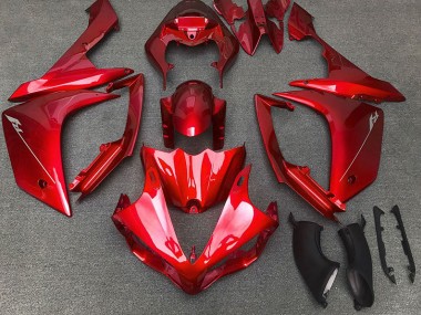 2007-2008 Rouge Brillant Yamaha R1 Carénage Moto