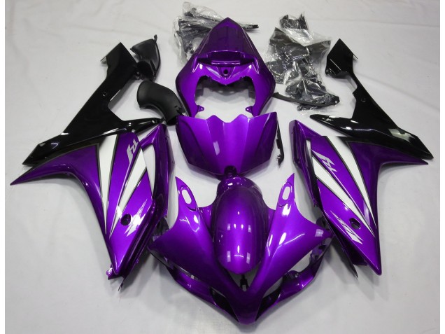 2007-2008 Violet Blanc & Noir Yamaha R1 Carénage Moto