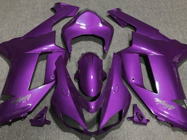 2007-2008 Violet Brillant Kawasaki ZX6R Carénage Moto