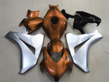 2008-2011 Orange Brillant & Argent Honda CBR1000RR Carénage Moto