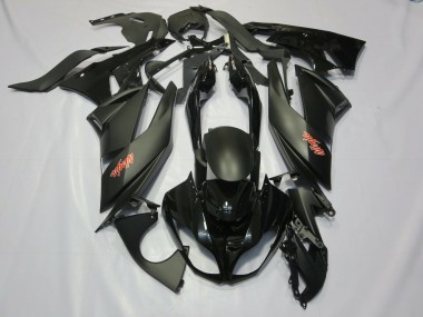 2009-2012 Noir Kawasaki ZX6R Carénage Moto