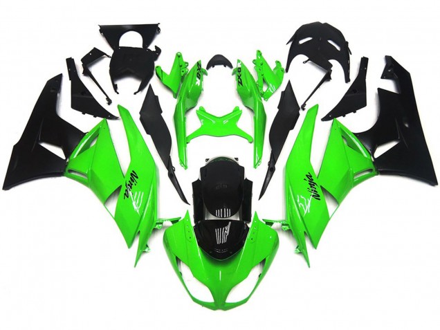 2009-2012 Vert Brillant Intense Kawasaki ZX6R Carénage Moto