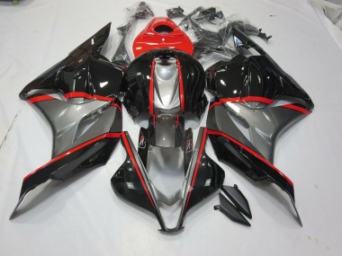 2009-2012 Épingle Rouge Noir & Gris Honda CBR600RR Carénage Moto