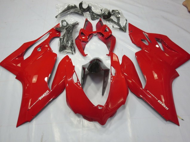 2011-2014 Rouge Brillant Uni Ducati 1199 Carénage Moto