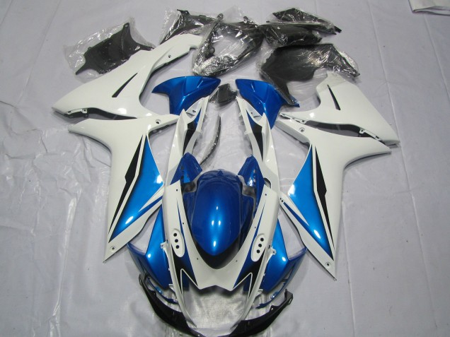 2011-2024 Bleu Clair & Blanc Suzuki GSXR 600-750 Carénage Moto