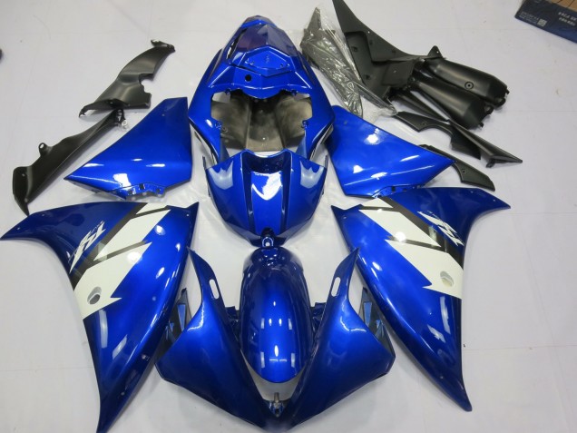 2012-2014 Bleu & Blanc Yamaha R1 Carénage Moto