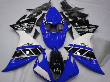 2012-2014 Bleu Brillant Blanc & Noir Yamaha R1 Carénage Moto