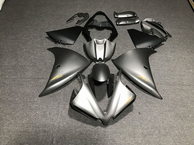 2012-2014 Gris Mat Yamaha R1 Carénage Moto