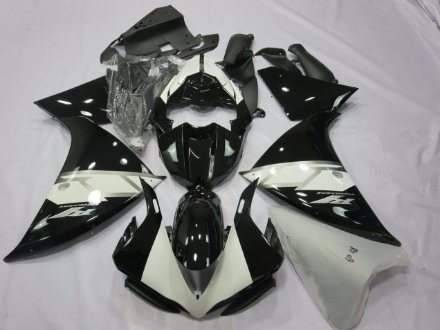 2012-2014 Noir Argent Blanc Yamaha R1 Carénage Moto