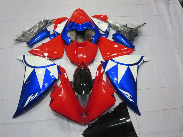 2012-2014 Rouge Blanc Bleu Yamaha R1 Carénage Moto