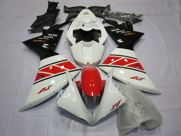 2012-2014 Rouge Blanc & Noir Yamaha R1 Carénage Moto