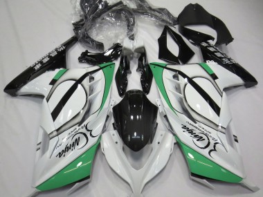 2013-2018 Blanc Brillant & Vert Kawasaki Ninja 300 Carénage Moto