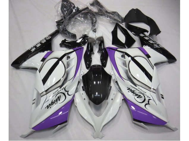 2013-2018 Blanc Brillant & Violet Kawasaki Ninja 300 Carénage Moto