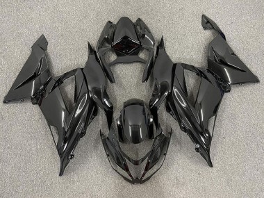 2013-2018 Noir Brillant Uni Kawasaki ZX6R Carénage Moto