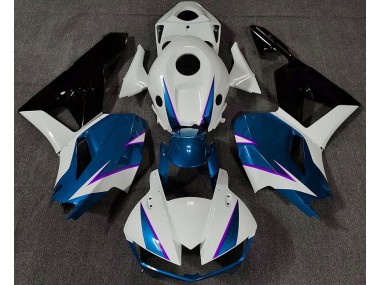 2013-2023 Bleu Brillant Blanc & Violet Honda CBR600RR Carénage Moto