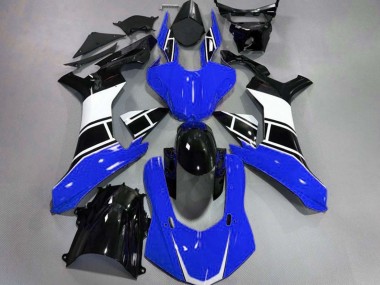 2015-2019 Bleu Brillant Blanc & Noir Yamaha R1 Carénage Moto