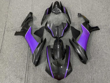 2015-2019 Fiber De Carbone & Violet Yamaha R1 Carénage Moto